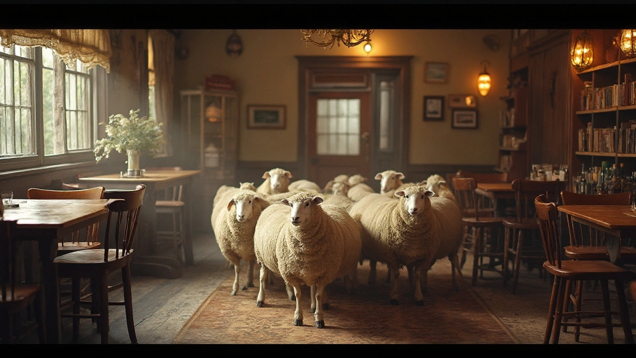 Knaresborough pub ‘baaarred’ as flock of sheep wander into Blue Bell Country Inn